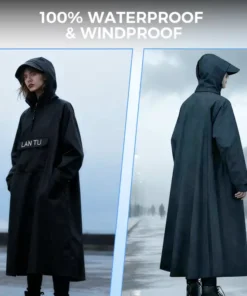 Veste Imperméable Scooter à Capuche - Protection contre la Pluie et le Vent