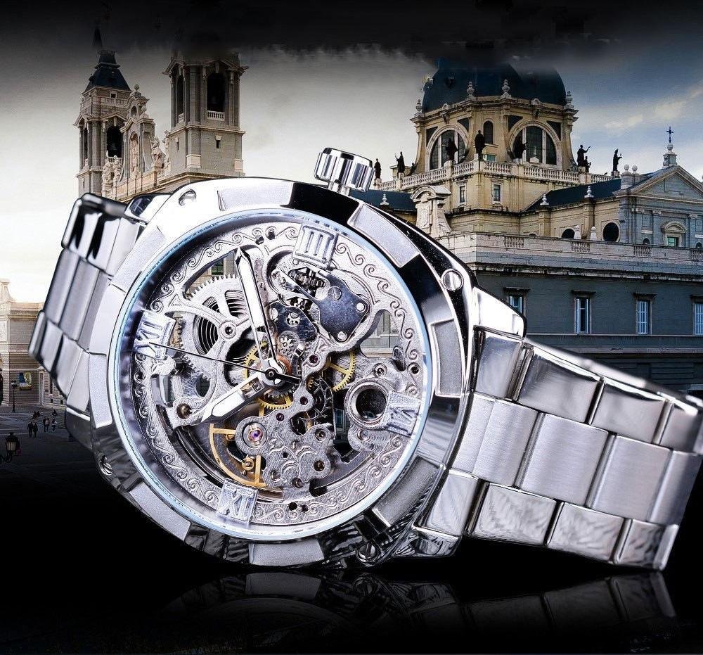 Montre mécanique à mécanisme apparent